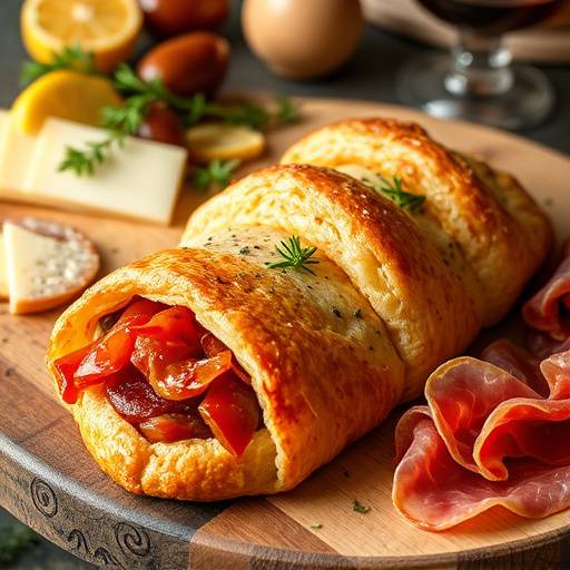 Crescentine con salumi e formaggi